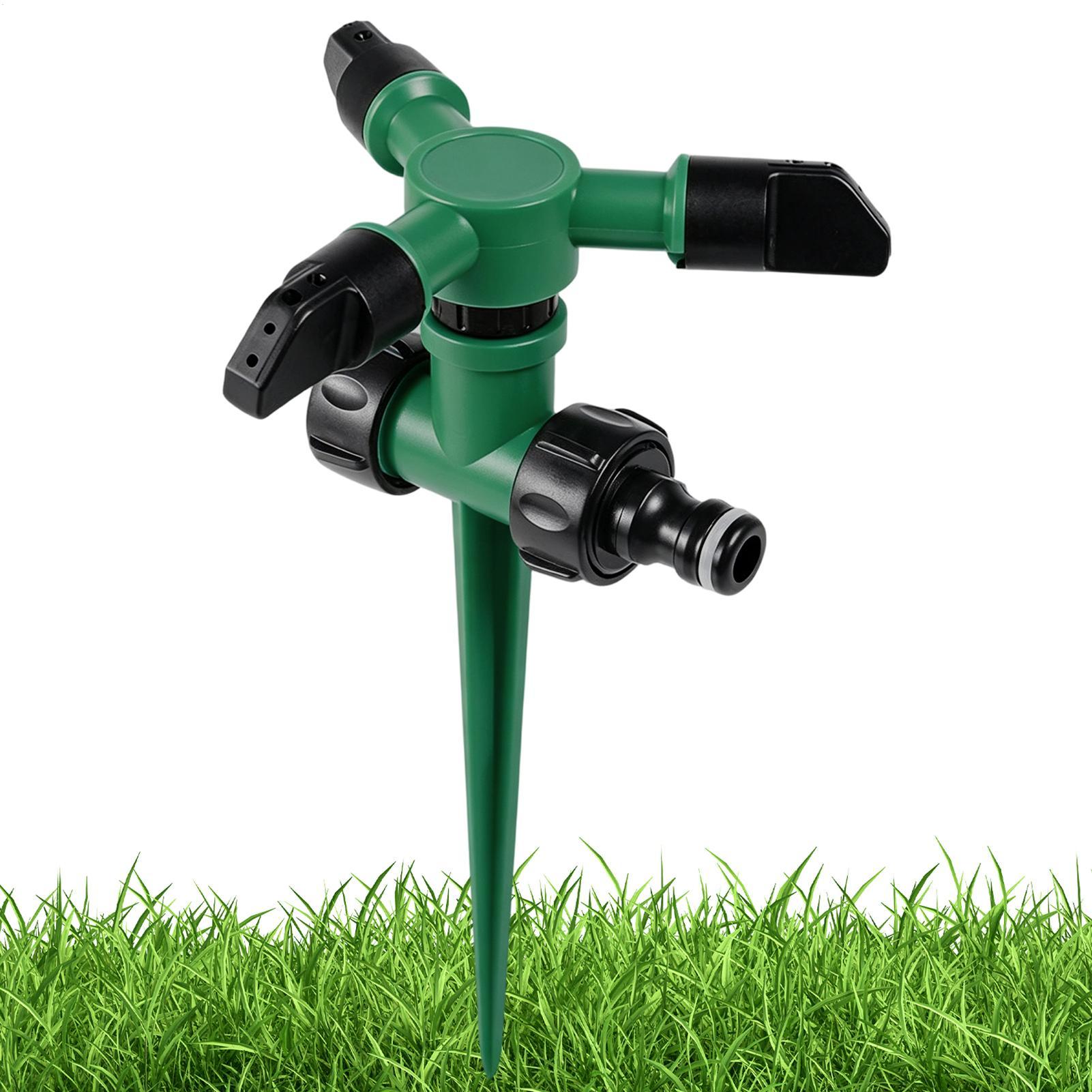 Gardening Tools Women - 自動回転式散水器 庭の芝生灌漑用 360度ヤードカバー散水器 屋外植物散水ツール