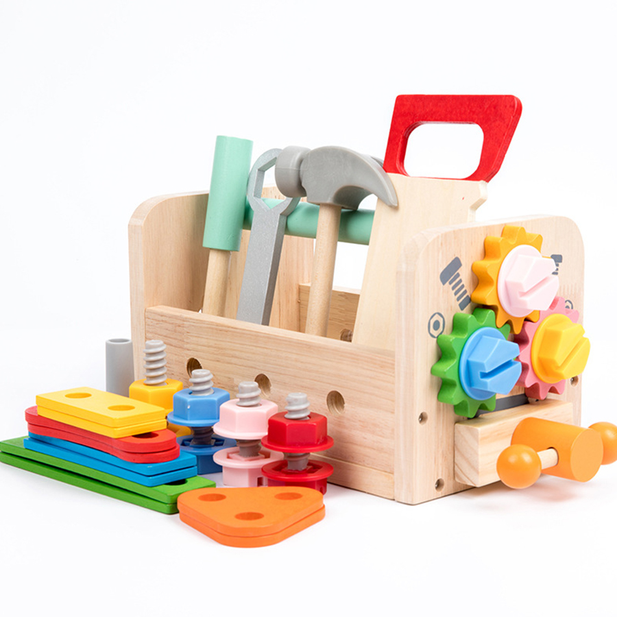 Gardening Tools For Kids - キッズツールベンチ木製セットおもちゃモンテッソーリおもちゃワークベンチ建設おもちゃ知育玩具クリスマス誕生日ギフト男の子