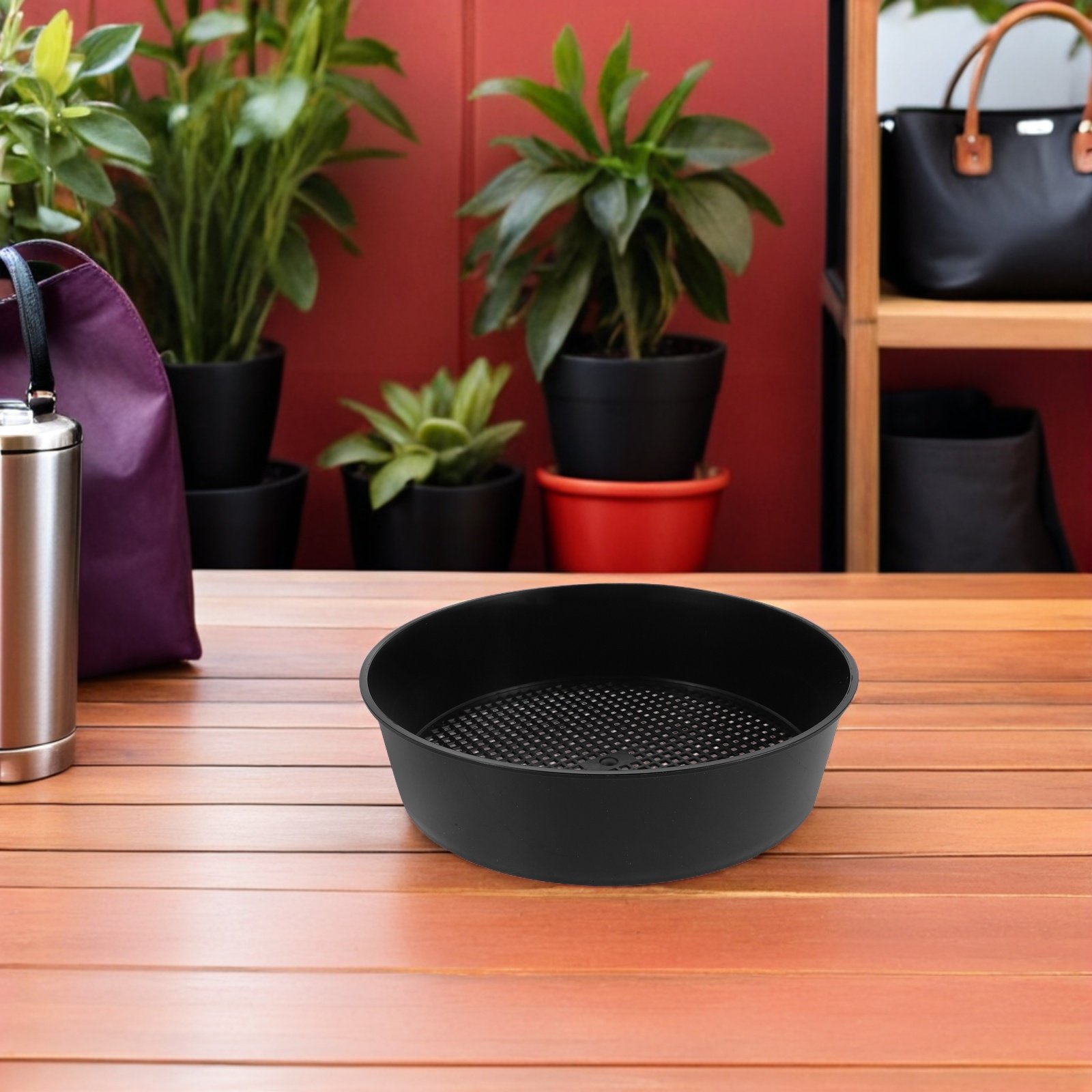 Garden Sieve Soil - 6個入りガーデン土壌ふるい プラスチック製ふるい皿 土壌、堆肥、砂、砂利、石の除去、通気性向上、根の成長促進用メッシュ