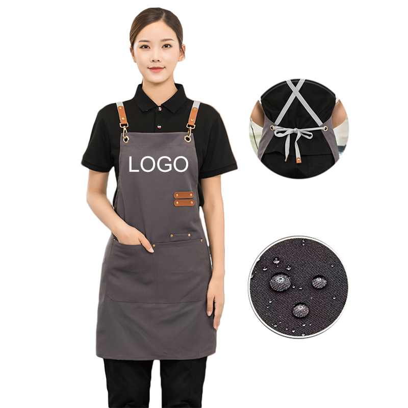 Gardening Tools Women - プロフェッショナル男性女性ワークエプロン防水コーヒーサーバーネイル美容ヘアカットサロン制服グリルガーデンウェイターよだれかけカスタム