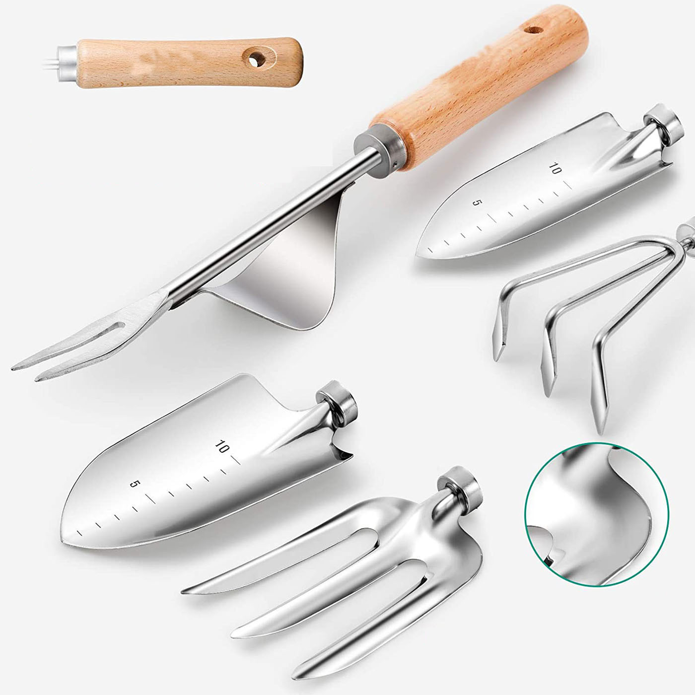 9ピースガーデニングツールセット、頑丈なステンレス鋼製ハンド - Gardening Tools Women のレビューと価格