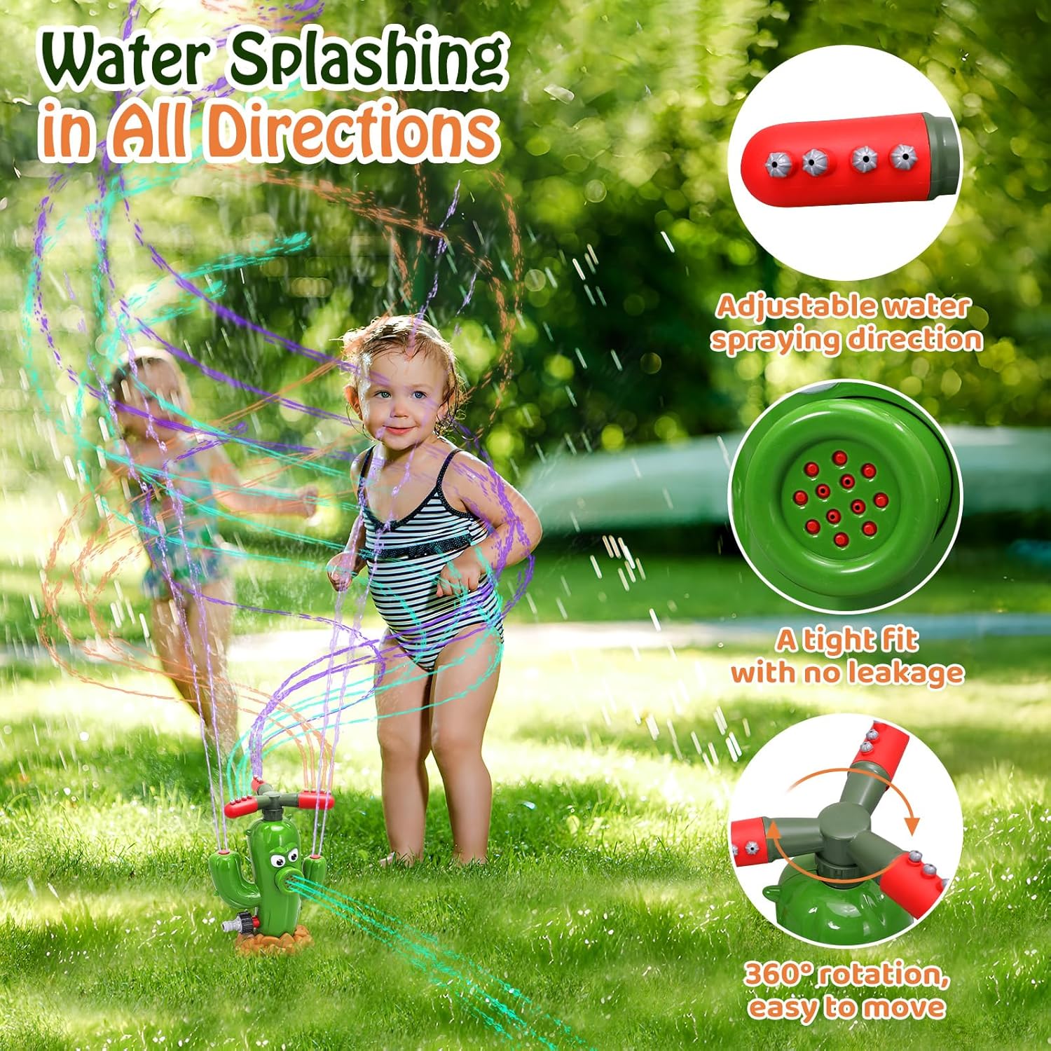 水スプレーおもちゃサボテンスプリンクラー屋外裏庭庭水おもちゃ - Gardening Tools For Kids のレビューと価格