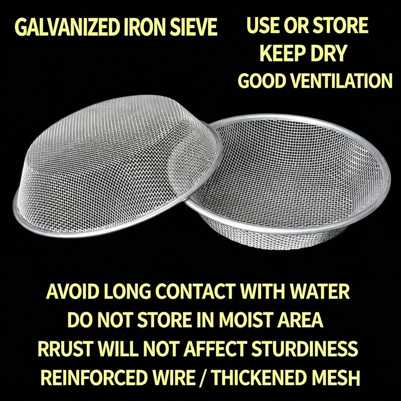 13.78インチ丸型土壌ふるい ステンレス製二重メッシュ 重 - Garden Sieve Soil のレビューと価格