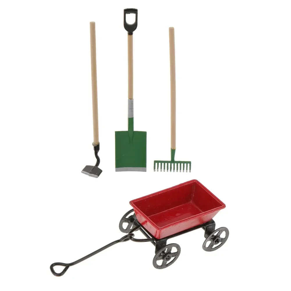 1:12 ドールハウス用ミニチュアガーデニングツール 3点セ - Gardening Tools Vintage のレビューと価格