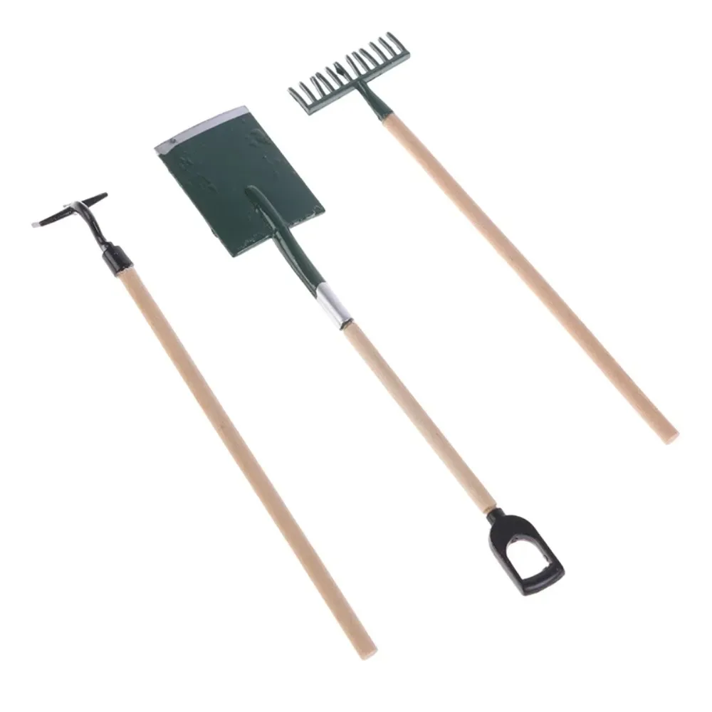 1:12 ドールハウス用ミニチュアガーデニングツール 3点セ - Gardening Tools Vintage のレビューと価格