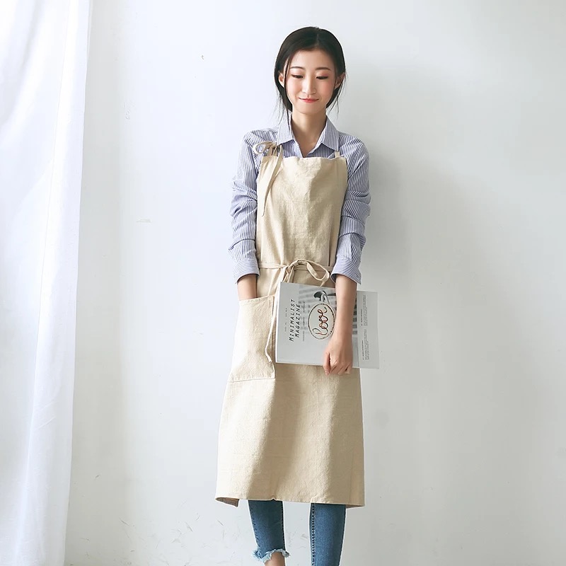 通気性のある綿エプロン女性用特大フラワーコーヒーショップエプ - Gardening Tools Women のレビューと価格