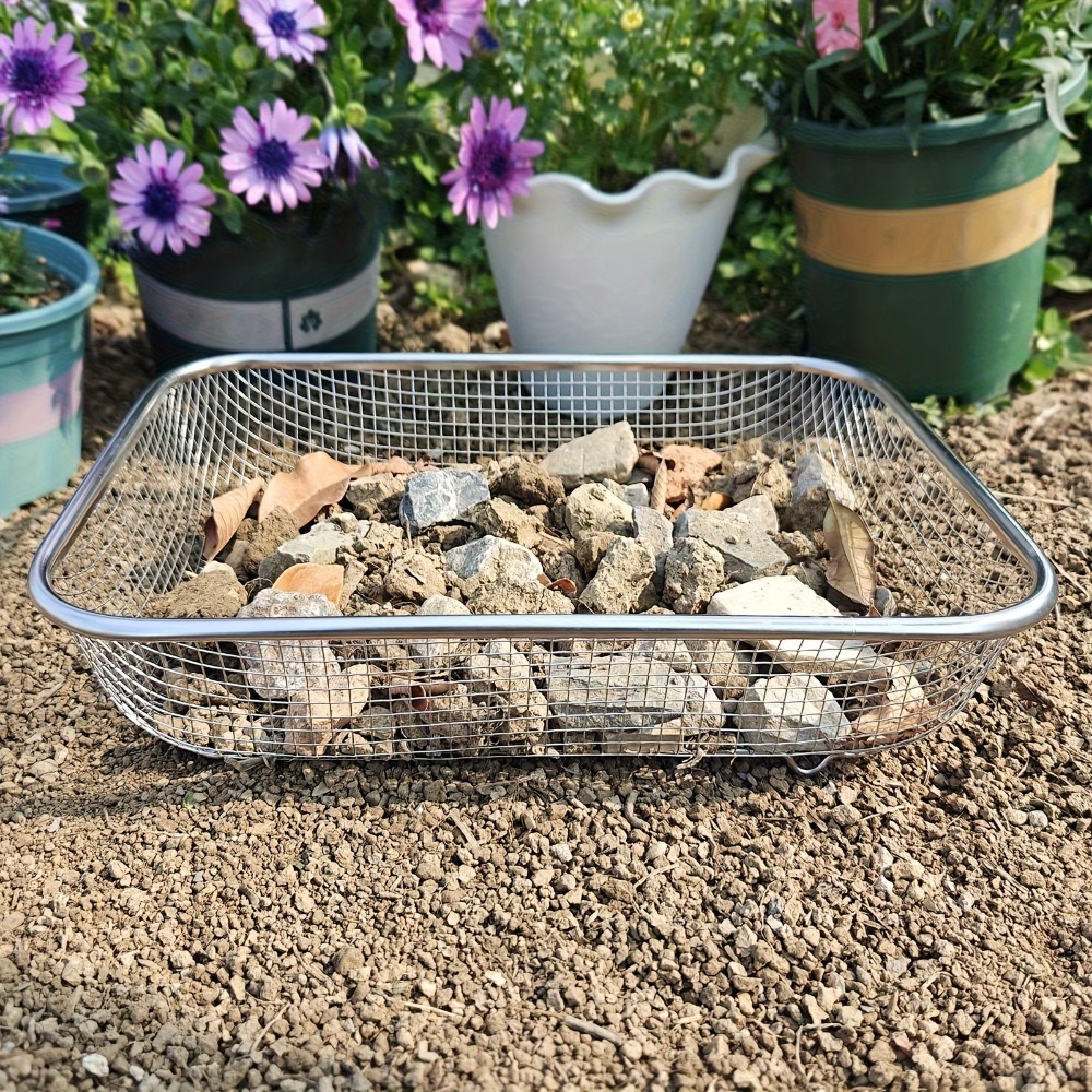 ステンレス鋼の園芸用土壌ふるいは頑丈で耐久性があり、家庭園芸 - Garden Sieve Soil のレビューと価格