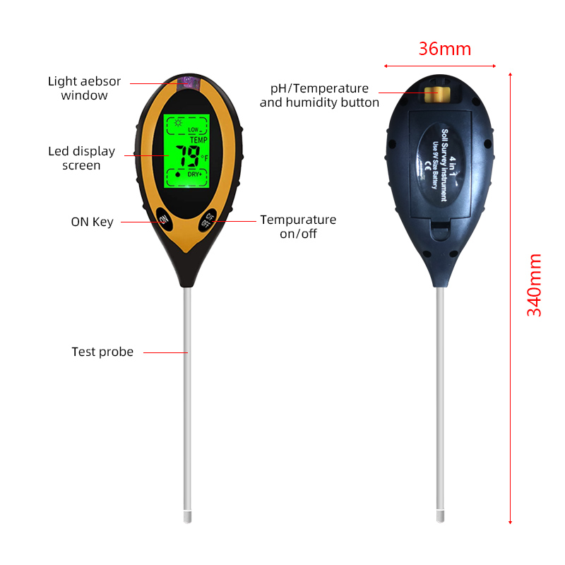 土壌PHメーターテスター 土壌テスター PH水分計 温度太陽 - Moisture Meter Plant のレビューと価格
