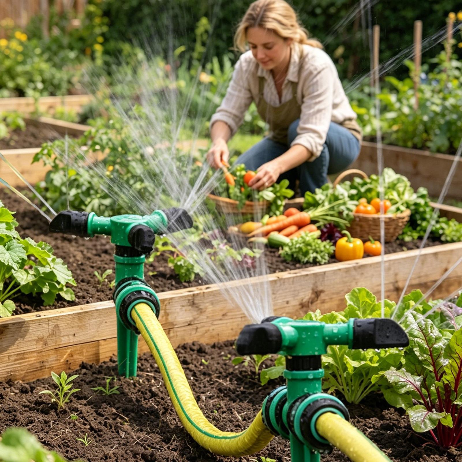 自動回転式散水器 庭の芝生灌漑用 360度ヤードカバー散水器 - Gardening Tools Women のレビューと価格