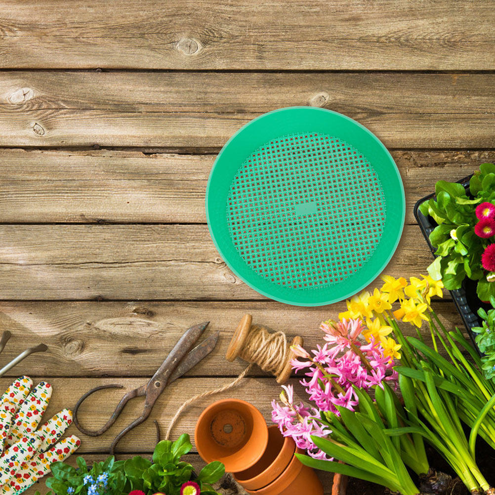 4個入り、高品質プラスチック製、庭用土壌ふるい、素早く効率的 - Garden Sieve Soil のレビューと価格