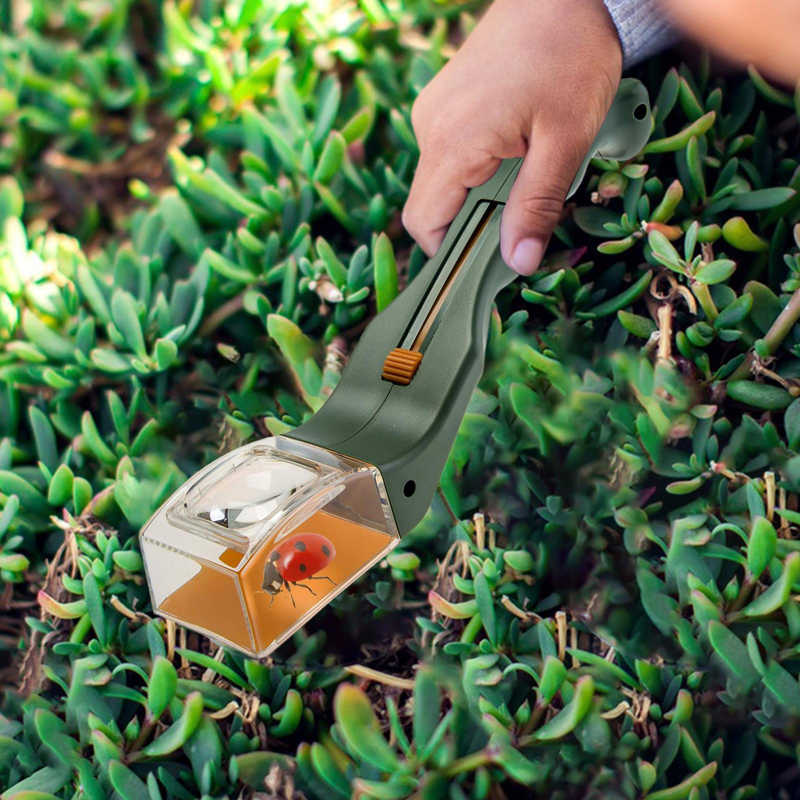 子供用虫眼鏡 5倍拡大鏡 クイックリリース教育用クリア探検ツ - Gardening Tools For Kids のレビューと価格