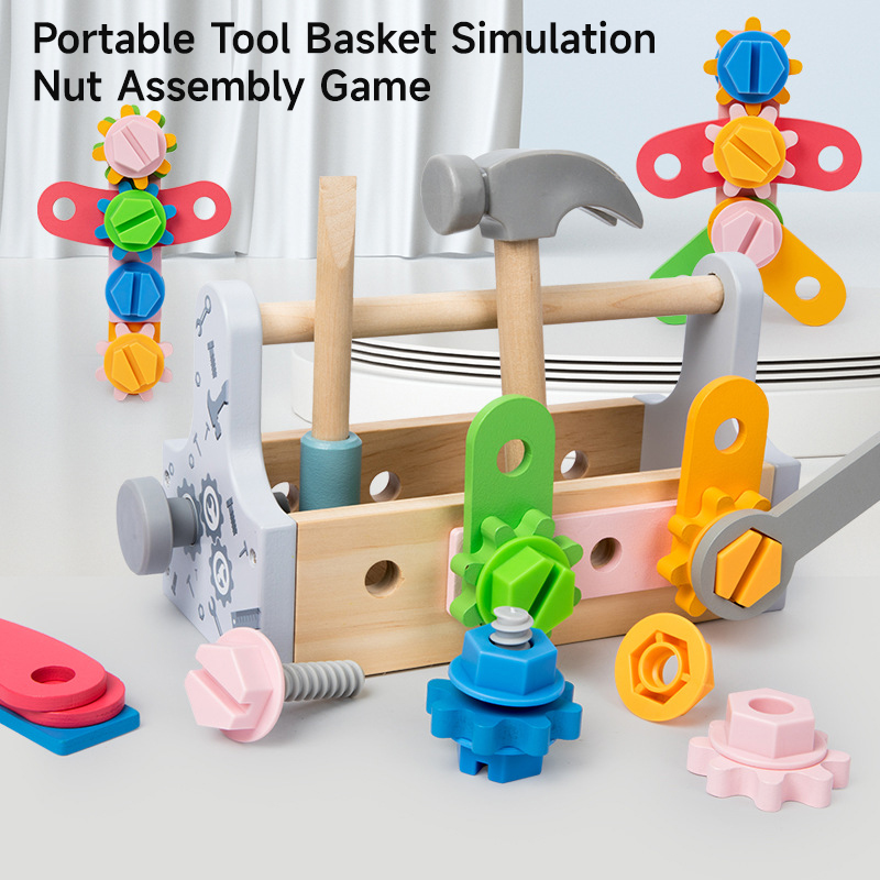子供用ツールボックス木製おもちゃDIYネジ修理キットおもちゃ - Gardening Tools For Kids のレビューと価格