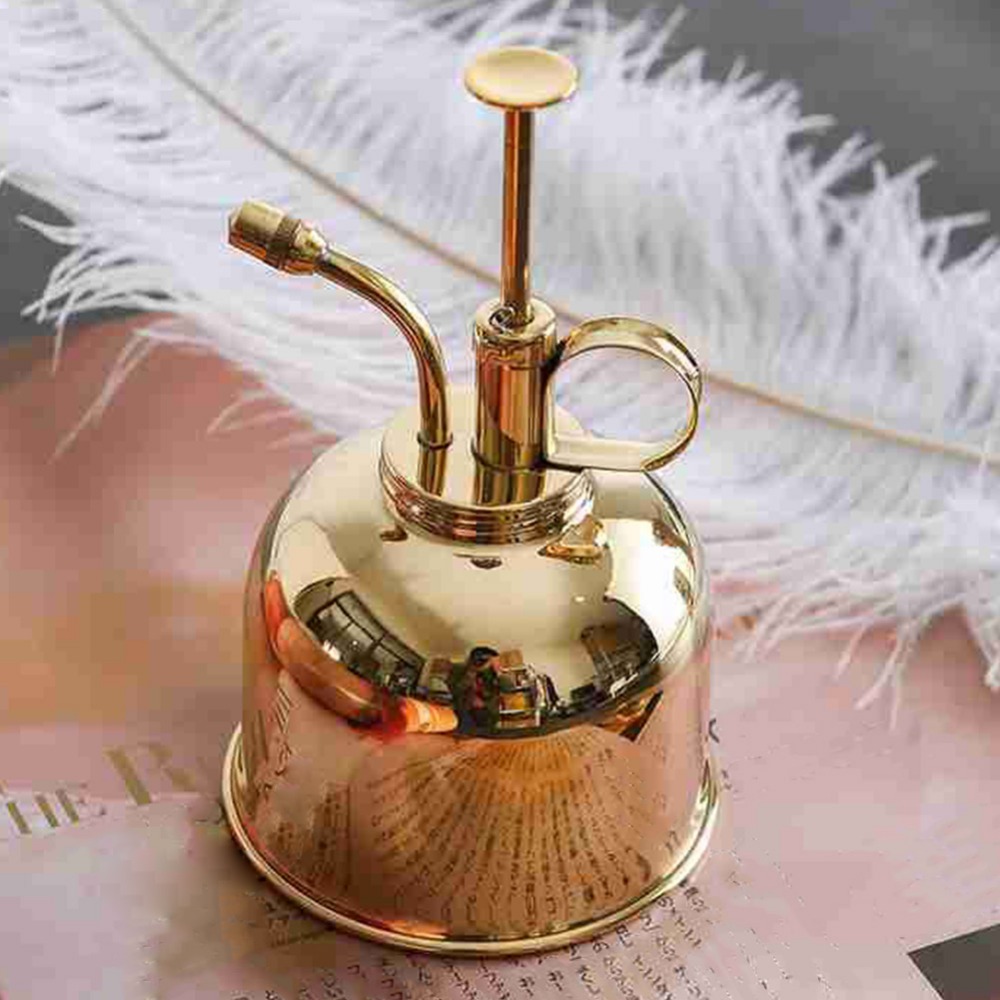 真ちゅう製の水スプレー缶,ヴィンテージの水缶,多肉植物,金の - Gardening Tools Vintage のレビューと価格