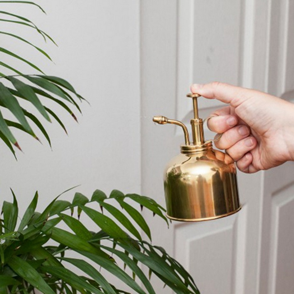 真ちゅう製の水スプレー缶,ヴィンテージの水缶,多肉植物,金の - Gardening Tools Vintage のレビューと価格