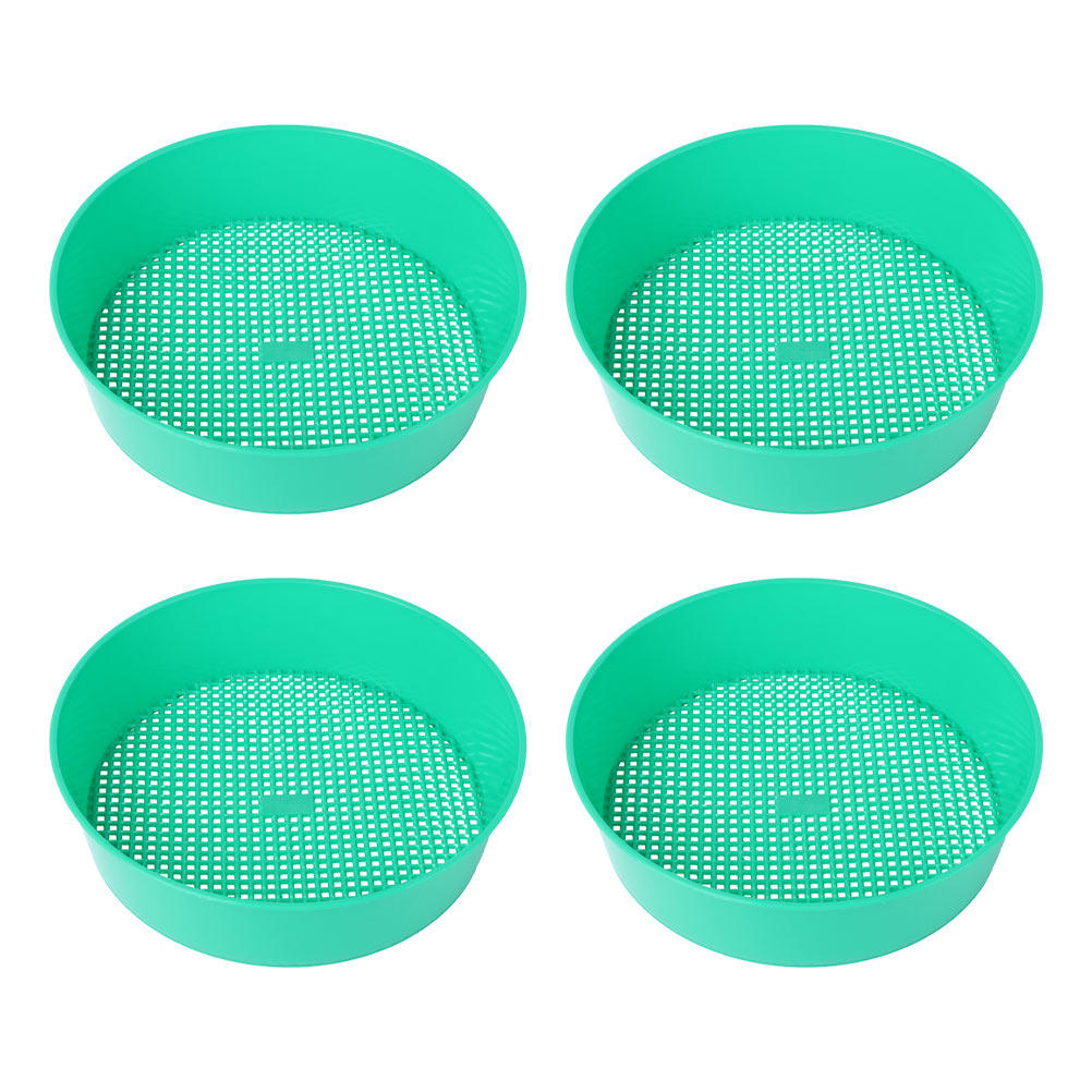 4個入り、高品質で耐久性に優れたプラスチック製の土ふるい。石 - Garden Sieve Soil のレビューと価格