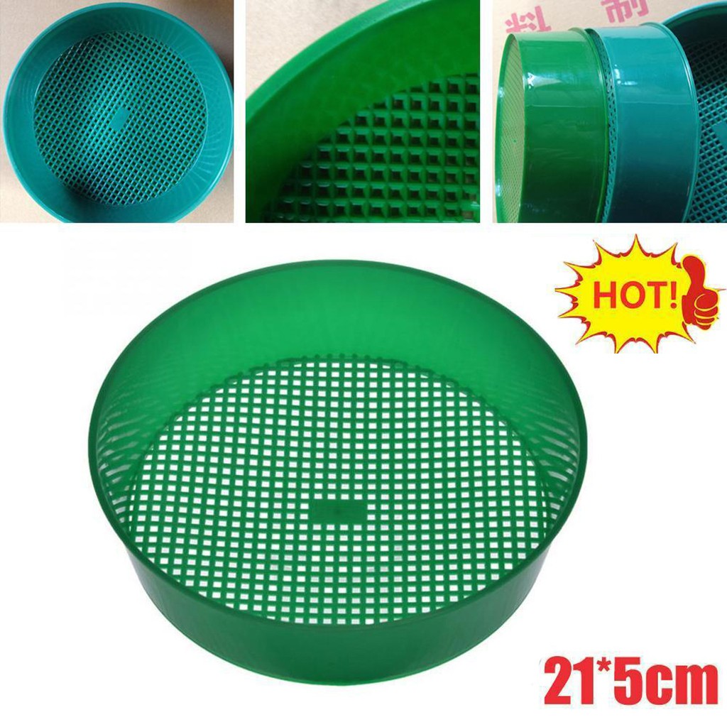 プラスチックガーデンふるい家庭菜園ツールファインメッシュ土壌 - Garden Sieve Soil のレビューと価格