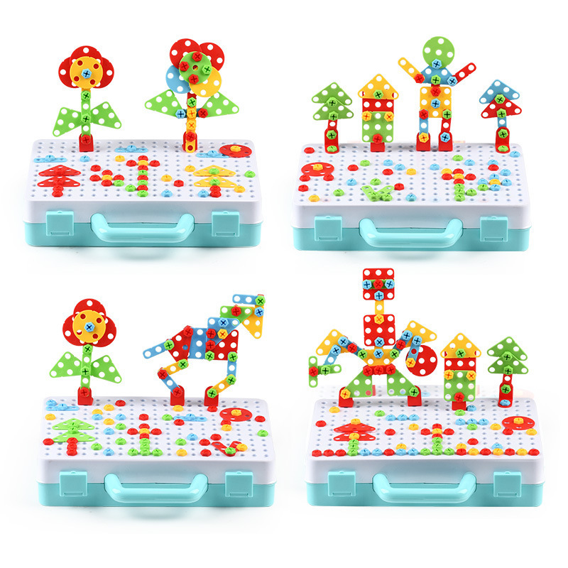 電気ドリルナット分解マッチツールおもちゃ子供教育組み立てブロ - Gardening Tools For Kids のレビューと価格
