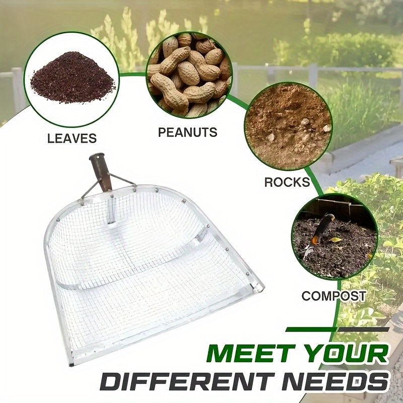 ステンレス製園芸用土ふるいツール - 多機能穀物フィルターふ - Garden Sieve Soil のレビューと価格