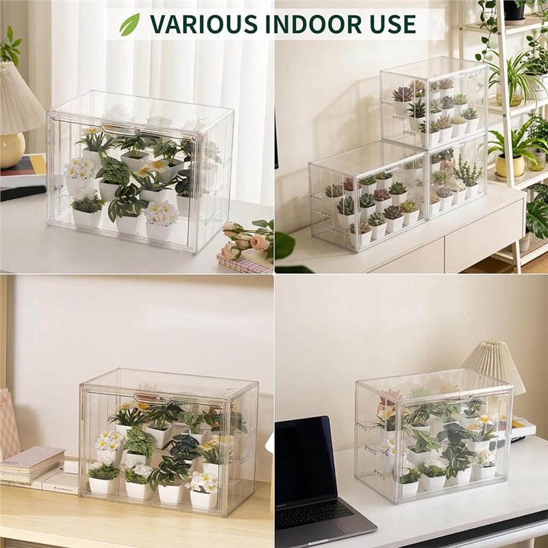工業用ツール クリアミニ温室 室内用、ポータブル卓上温室 植 - Greenhouse Mini Indoor のレビューと価格