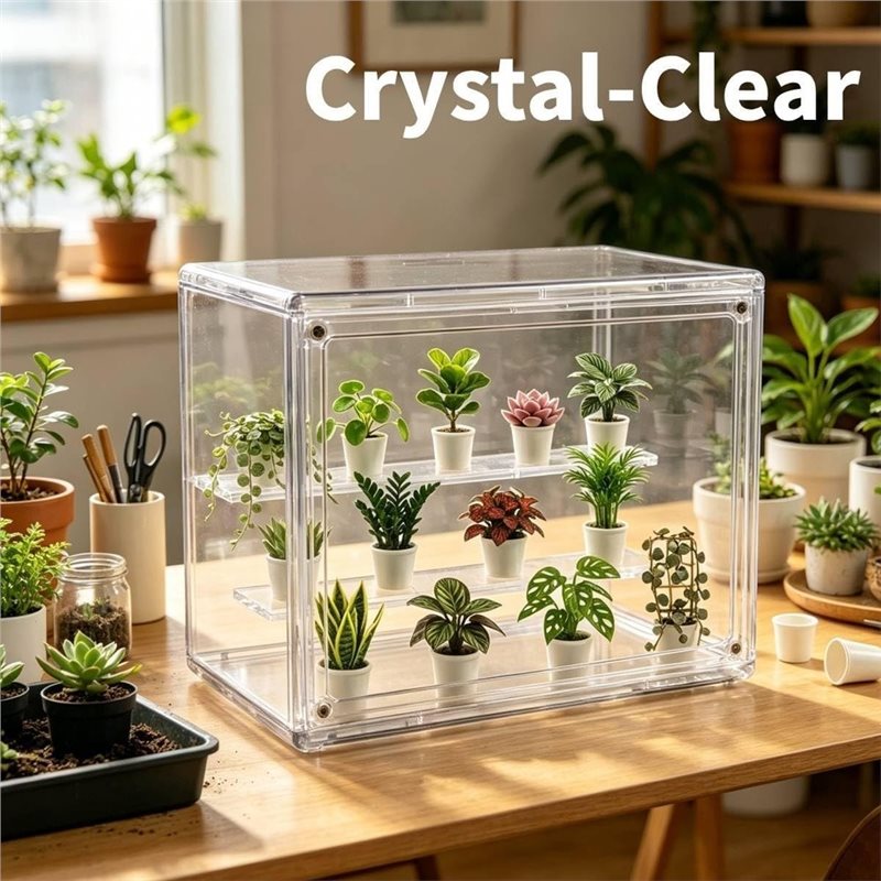 ABAE-ミニ温室 室内用、透明小型グリーンハウス 磁気ドア - Greenhouse Mini Indoor のレビューと価格
