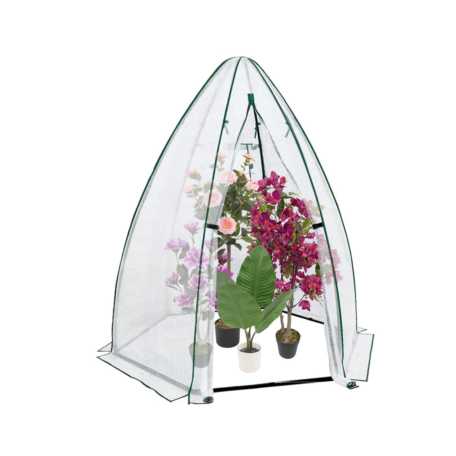 54x54x71ミニ六角形温室、ポータブルウォークイン温室、 - Greenhouse Mini Indoor のレビューと価格