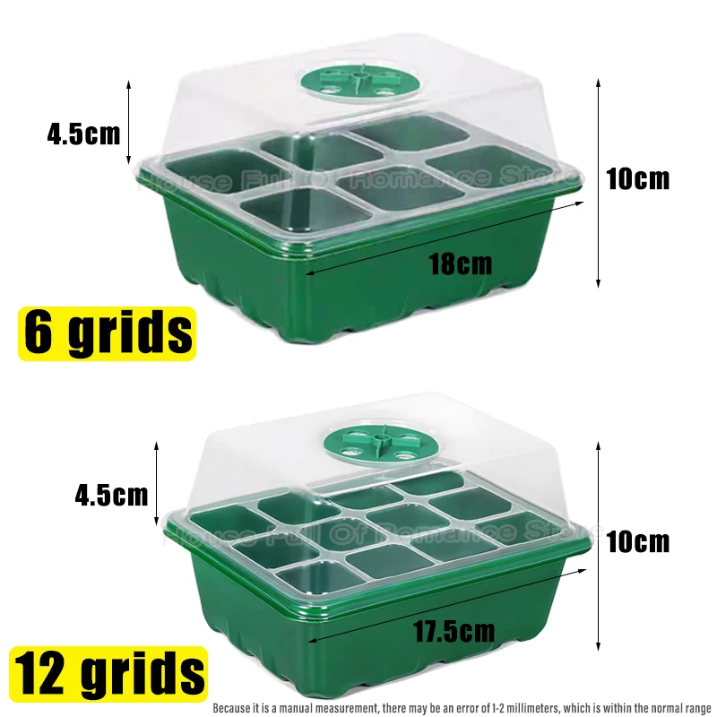 育苗トレイ、種まきキット、湿度調整可能なドームとベース付き室 - Greenhouse Mini Indoor のレビューと価格